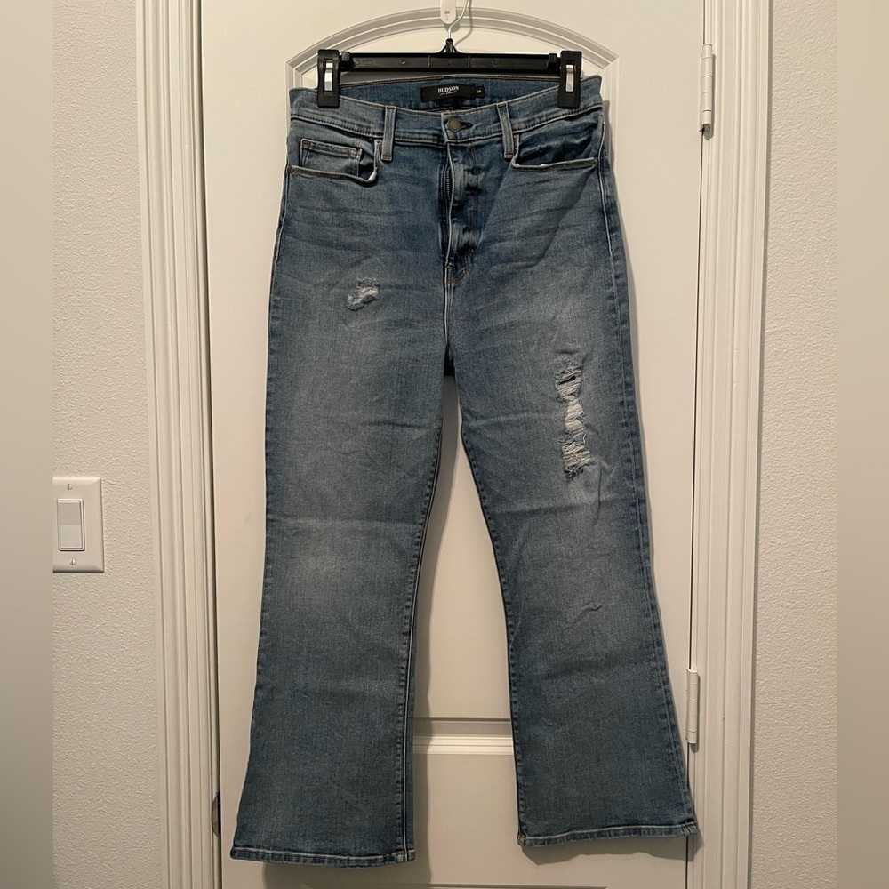 HUDSON Women's Holly High Rise, Cropped, Flare Jean - Size 29 - Picture 2 of 8